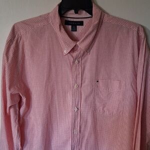 Tommy Hilfiger Men's Pink Gingham Shirt